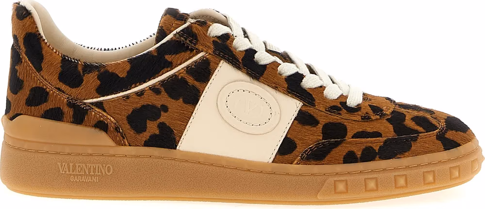 Brown Calfskin Low Top Sneakers