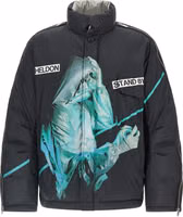 Black Polyester Shell Jacket 1