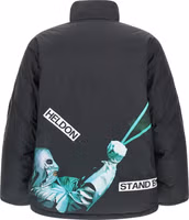 Black Polyester Shell Jacket 2