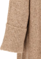 Beige Alpaca Leather Midi Dress 4