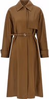 Brown Lamb Leather Coat 1