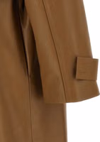 Brown Lamb Leather Coat 4