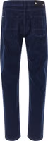 Blue Cotton Casual Pants 2
