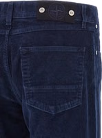 Blue Cotton Casual Pants 4