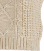 White Merino Wool Sleeveless Jacket 4