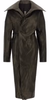 Black Lamb Leather Coat 1