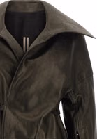 Black Lamb Leather Coat 3