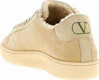 Beige Goatskin Low Top Sneakers 3