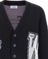 Black Cotton Cardigan 3