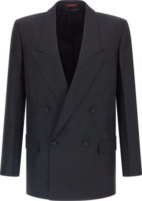 Black Polyester Blazer