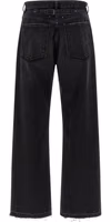 Black Cotton Straight-Leg Jeans 2