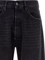 Black Cotton Straight-Leg Jeans 3