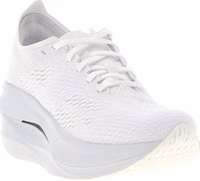 White Synthetic Athletic Sneakers 2