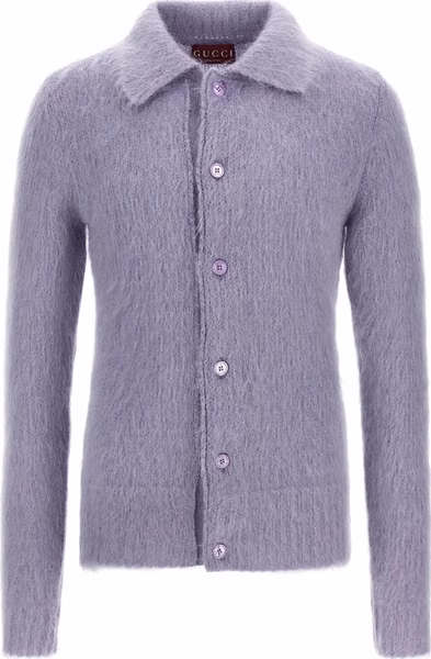Purple Wool Cardigan