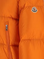 Orange Polyamide Full-Length Jacket 4