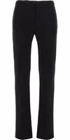 Black Viscose Casual Pants 1
