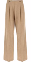 Beige Cashmere Casual Pants 1