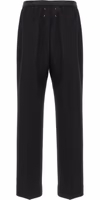 Black Virgin Wool Casual Pants 2