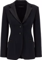 Black Viscose Blazer 1