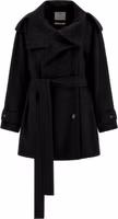 Black Virgin Wool Coat 1