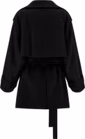 Black Virgin Wool Coat 2