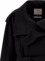 Black Virgin Wool Coat 3