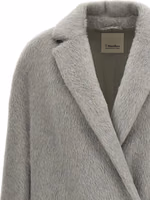 Gray Alpaca Leather Coat 3