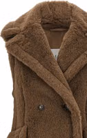 Brown Alpaca Leather Coat 3