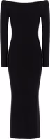 Black Wool Long Dress 2