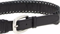 Black Cowhide Regular Belt 3