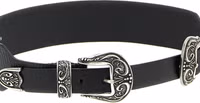 Black Cowhide Regular Belt 3