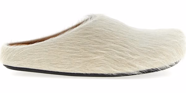 White Calfskin Mules