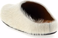 White Calfskin Mules 3