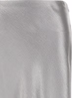 Gray Polyester Midi Skirt 3