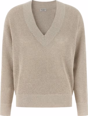 Beige Cotton Cardigan