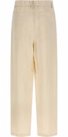 White Viscose Casual Pants 2