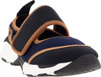 Blue Polyamide Low Top Sneakers 2