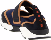 Blue Polyamide Low Top Sneakers 3