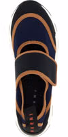 Blue Polyamide Low Top Sneakers 4