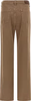 Beige Cotton Straight-Leg Jeans 2