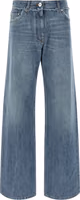 Blue Cotton Boyfriend Jeans 1