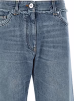 Blue Cotton Boyfriend Jeans 3