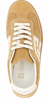 Beige Calfskin Low Top Sneakers 4