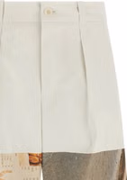 White Polyamide Casual Pants 3