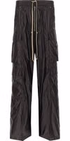 Black Nylon Cargo Pants 1