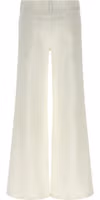 White Cotton Flared Jeans 2