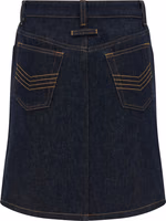 Blue Cotton Long Skirt 2