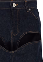 Blue Cotton Long Skirt 3