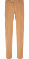 Beige Cotton Casual Pants 1