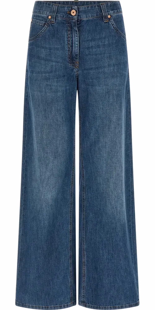 Blue Cotton Relaxed Fit Jeans